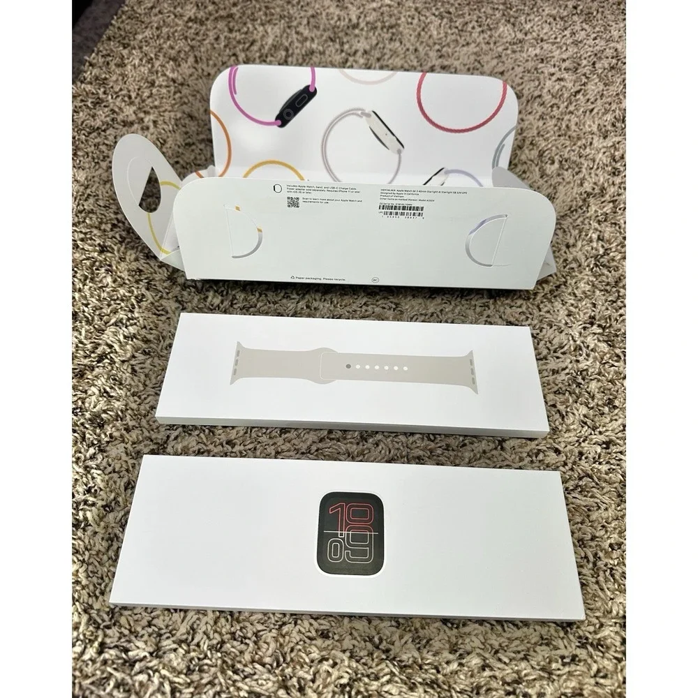 Apple Watch SE 3 40mm Starlight AI 'BOX ONLY' Empty